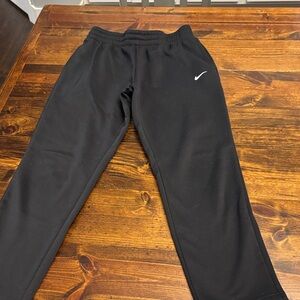 Nike Kids Black Joggers with White Logo youth size large